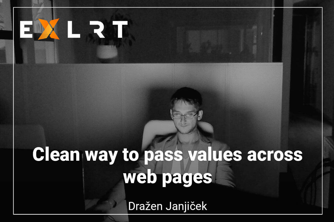 Clean way to pass values across web pages