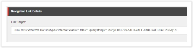 The raw value of the original general link field
