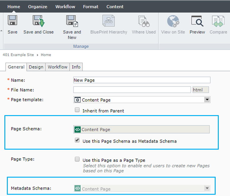 Page Schema