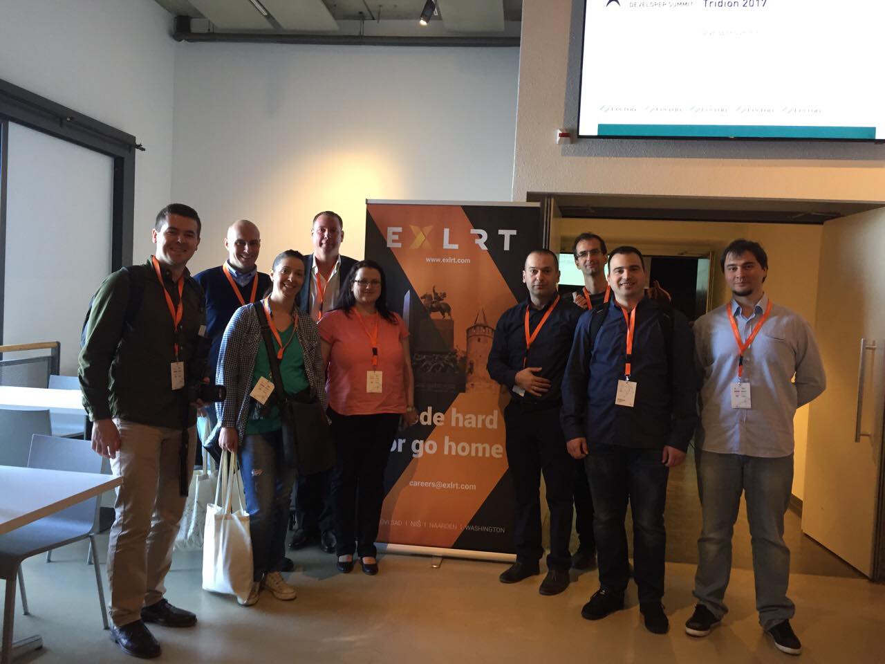 The EXLRT Tridion/Web team which visited the TDS